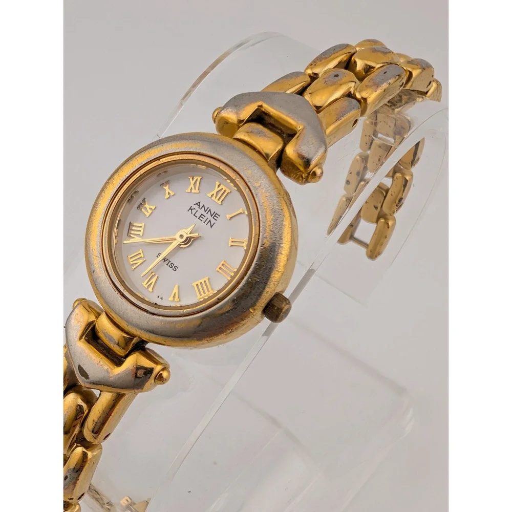 Anne Klein Swiss Watch‎ Women 22mm Gold Case 6.5